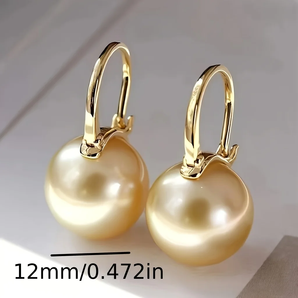 

Элегантные серьги с жемчужными подвесками, винтажные круглые серьги, минималистичный и изысканный стиль