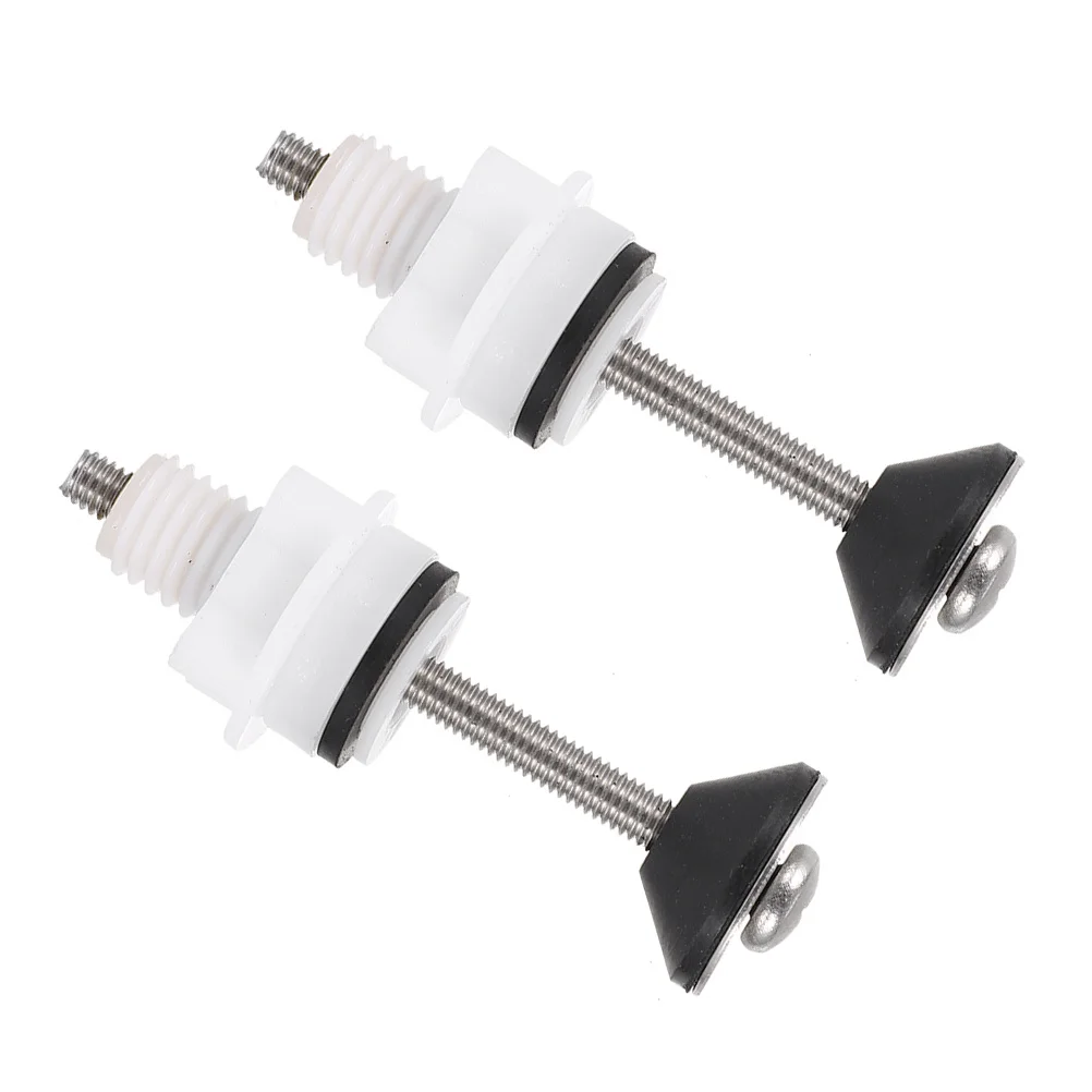 สกรูยึดฝารองนั่งชักโครกโลหะ 2 ชิ้น สกรูเปลี่ยนทดแทนอเนกประสงค์ บานพับสแตนเลส สกรูยึดติดทนทาน สำหรับฝารองนั่งชักโครก