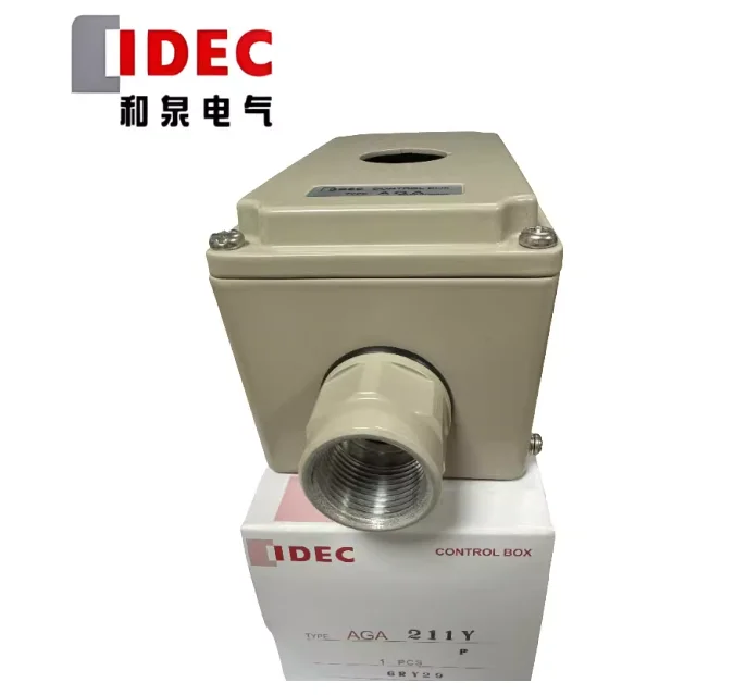 AGA211Y original IDEC genuine new Izumi electrical button switch box AGAW211Y one mounting hole