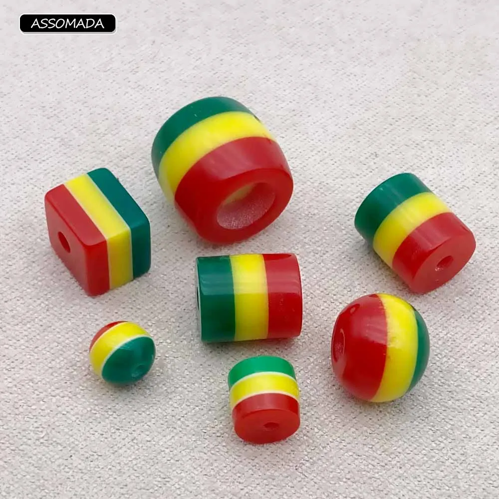 50/100pcs Plastic Bob Beads For Jewelry Making Handmade Men Women Bracelet Necklace Erraings Waist Beads DIY Jewelry Accessories