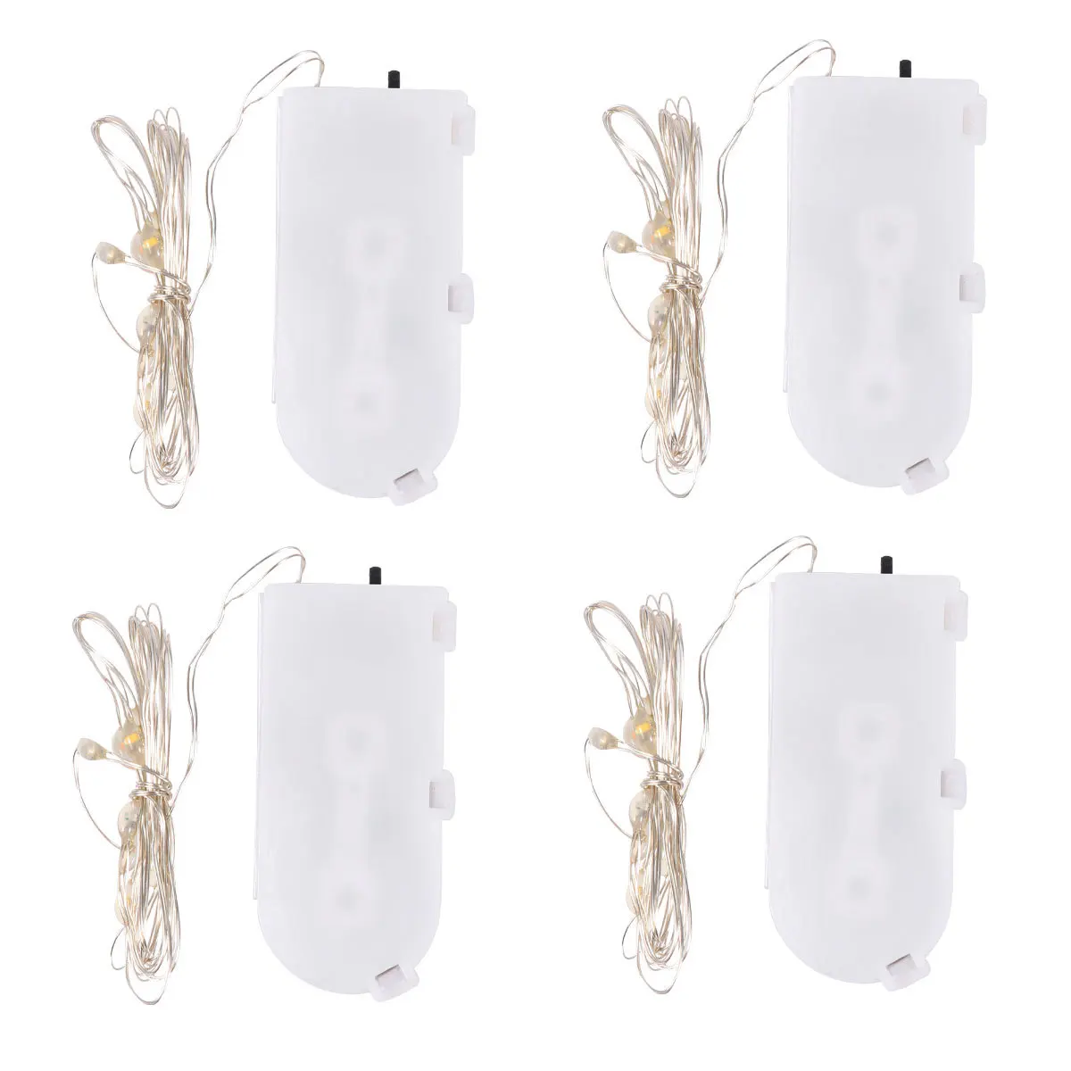 20 Stücke LED String Licht Knopf Box Fee Licht 1 m Kupferdraht Hohe Helligkeit Dekorative Lampe Weihnachten Hochzeit Festival