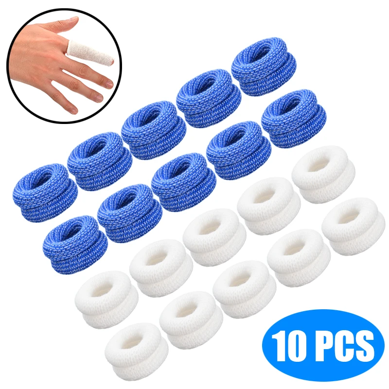 10Pcs 15x600mm Tubular Finger Bandage Buddies Dressings Retainer First Aid Tubular Bandage Sport Protector Wound Safety Care