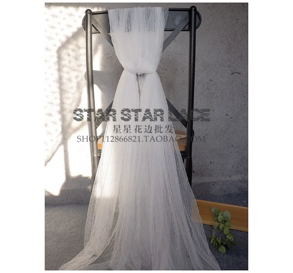 Rhombus Elastic Mesh Lace Fabric Lightweight Stretch Net Cloth For Undershirt Canopy Curtain Handmade Clothing Material fabric