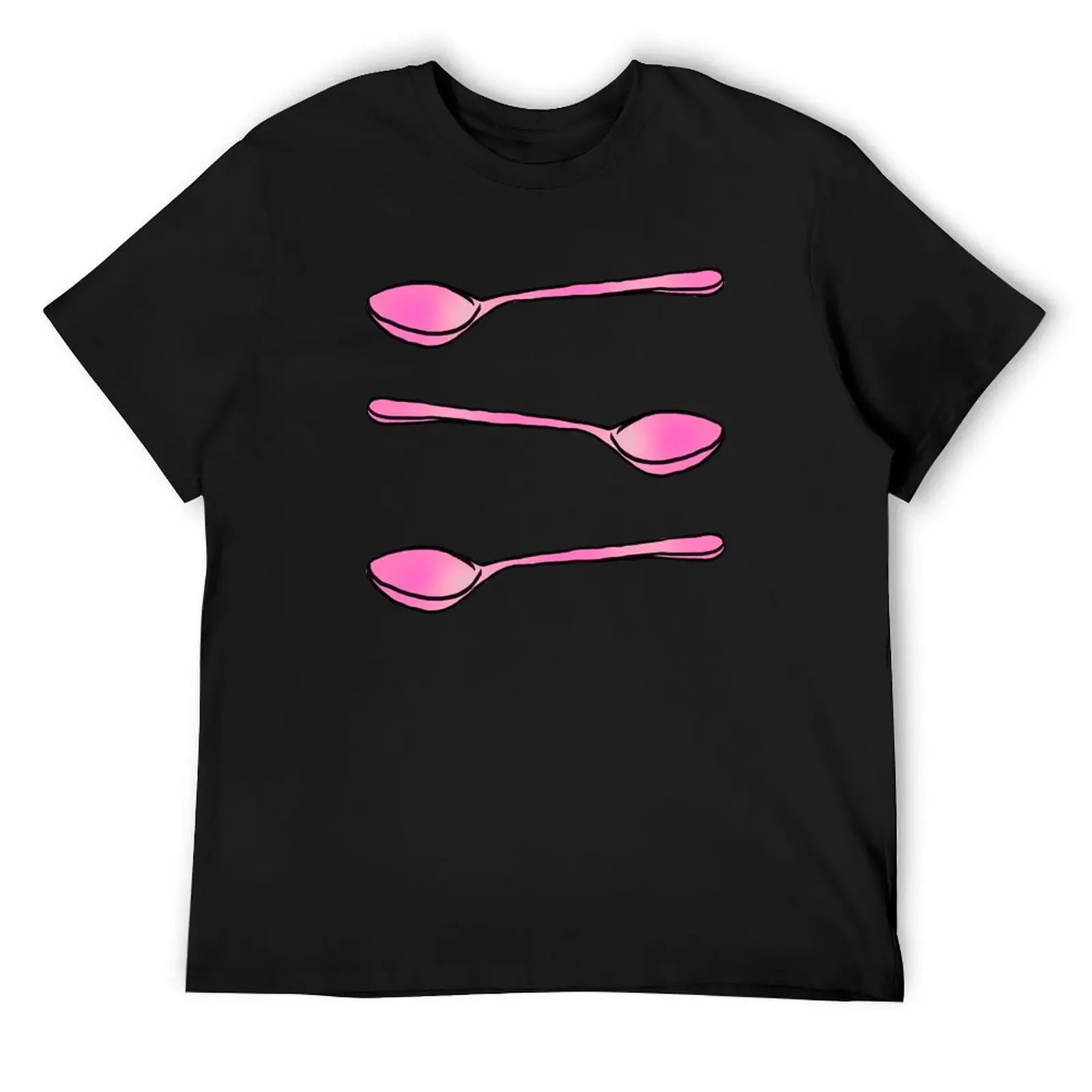 Pink Spoons T-Shirt shirts graphic quick drying designer t shirt men