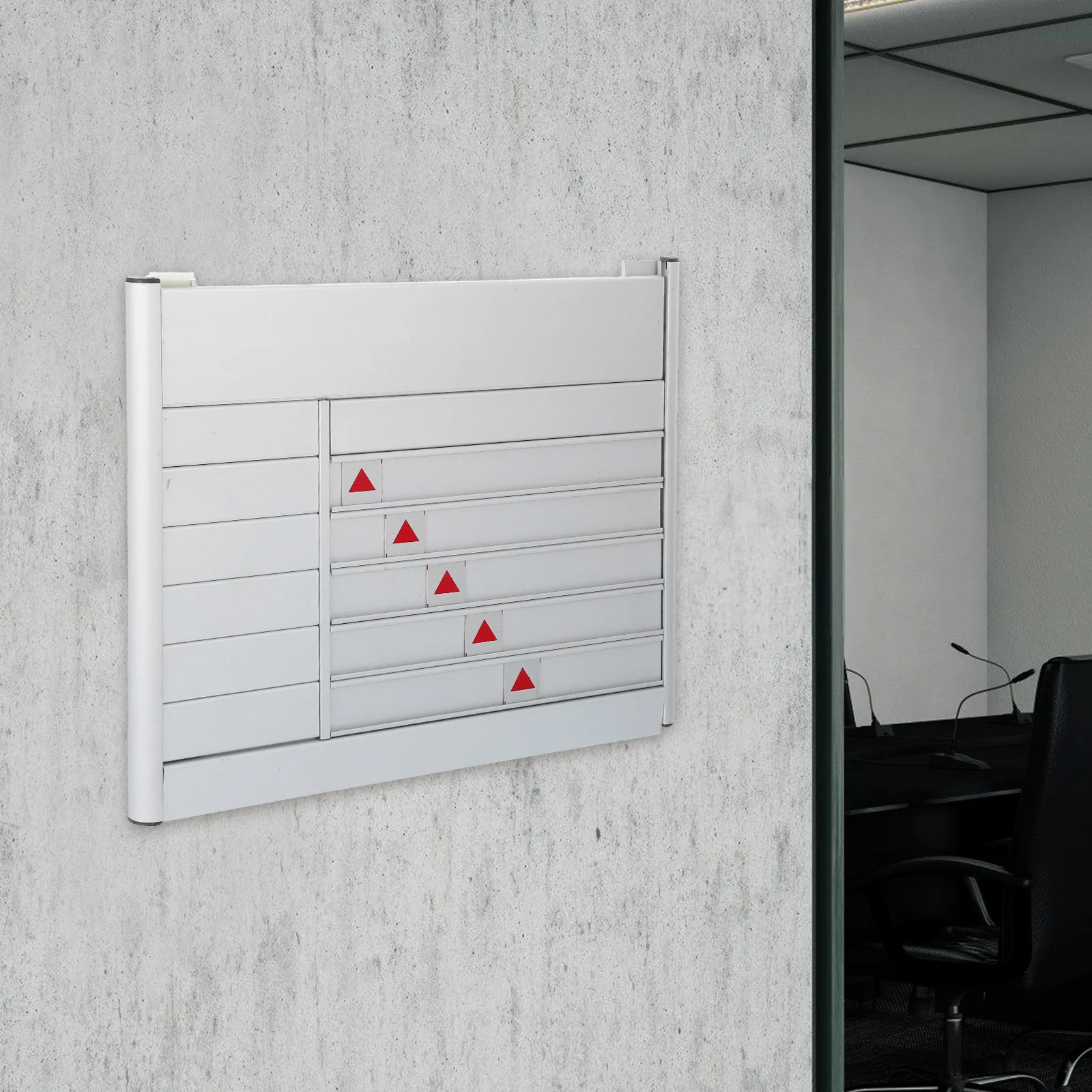

Aluminum Alloy Office Department Sign Plate Metal Door Nameplate For Office Hospital School Staff Status Indicator