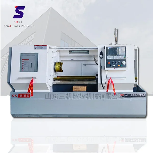 고품질 고정밀 소형 CNC 금속 선반, Ck6150