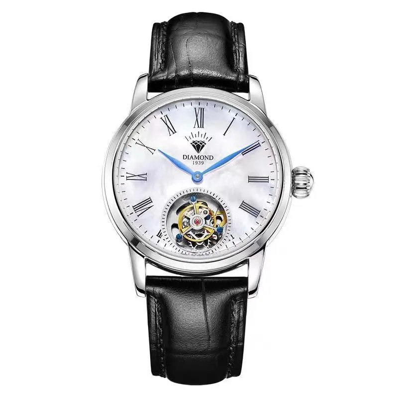 

Shanghai Diamond brand watch tourbillon automatic mechanical watch men's business couple watch gift box men's women's watches