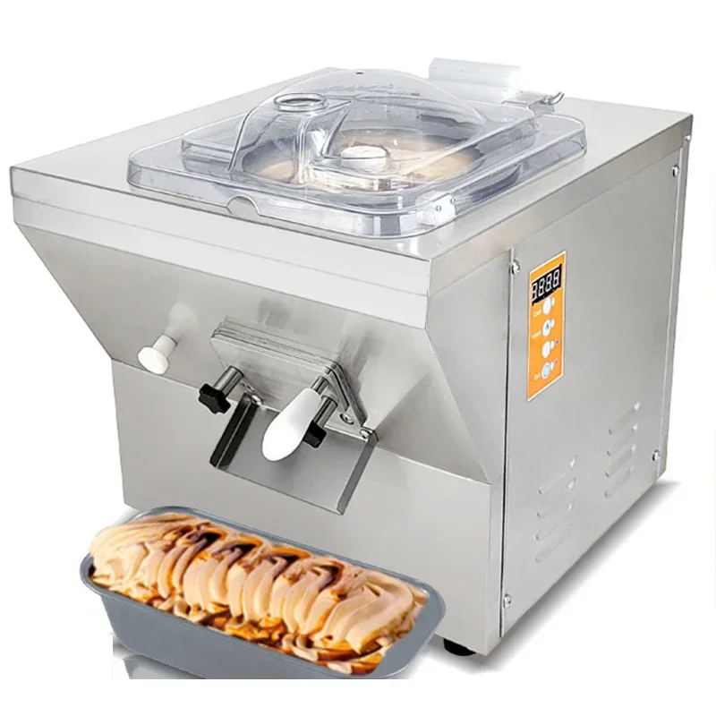 آلة الآيس كريم المصنوعة من الفولاذ المقاوم للصدأ لسطح المكتب آلة الآيس كريم الصلبة التركية الإيطالية مقهى متجر المشروبات الباردة