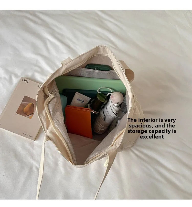 Neue modische Nylon-Schultertasche, große Kapazität, leichte, lässige Alltagstasche, Umhängetasche für Damen – Detail 8