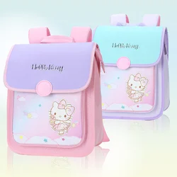 Sanrio New Hello Kitty Student tornister Cute Cartoon lekkie i odporne na plamy plecak dla dzieci o dużej pojemności