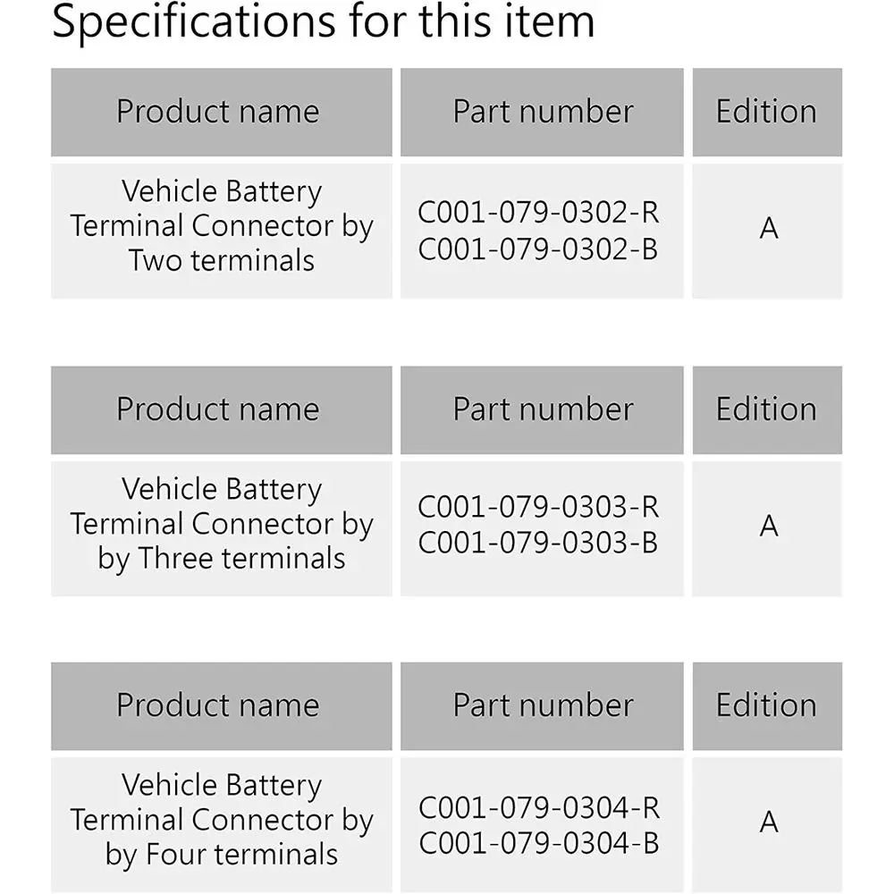 كابل بطارية متعدد المجموعة 31 8 بوصة 1/0 4 للشاحنة مارين قارب Yachet RV قافلة محرك قافلة - أسود Negati