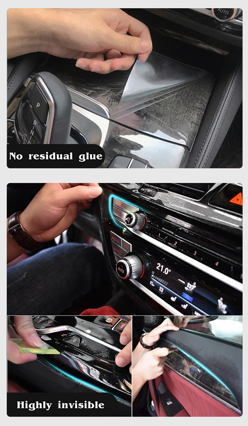 Auto-Innenraum-Bildschirmschutz, Konsolen-GPS-Navigations-LCD-Bildschirm, TPU-Folie, kratzfest, für BYD Sealion 7 2024-2026 – Detail 2