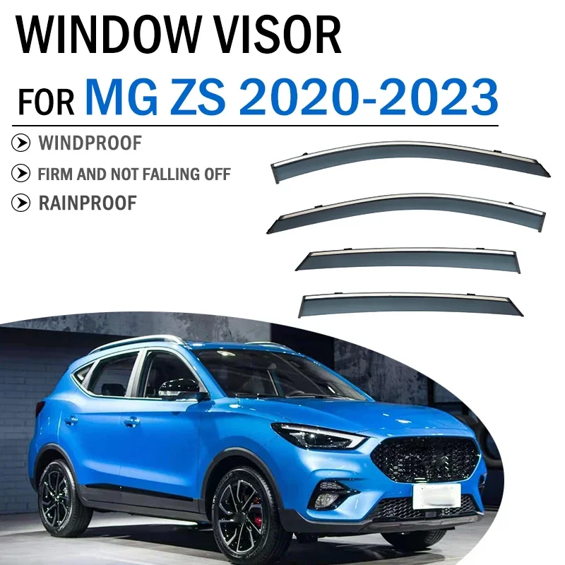 

Car Accessories FOR MG ZS 2020 2021 2022 2023 Car Window Deflector Visors Shade Sun Rain Guard Cover Shield Awning Trim