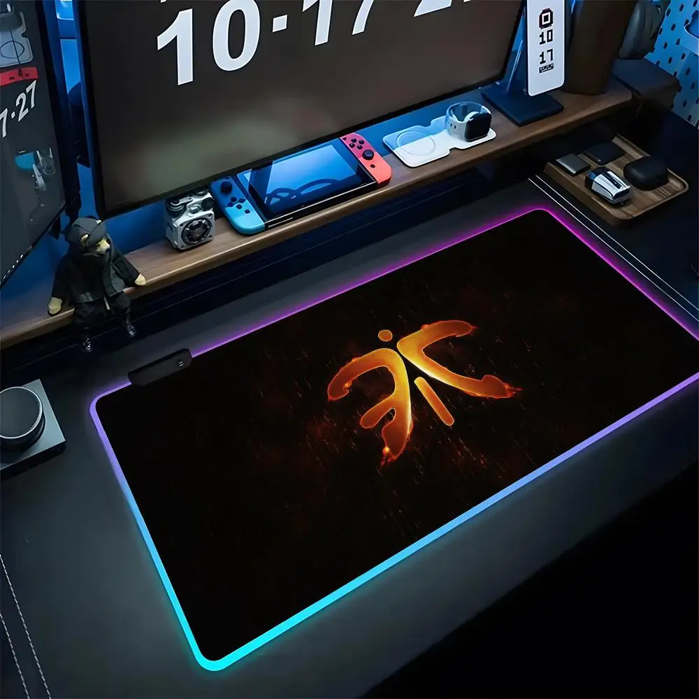 

FnaticS Mouse Pad Gaming Rgb Mousepad Backlit Keyboard Gamer Girl Diy Printing Xxl Laptop Mat Table Pads Deskpad