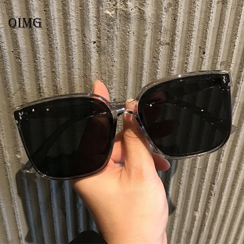 New Square Sunglasses Women Brand Designer Big Frame Gradient Vintage Sun Glasses For Men Oculos De Sol Feminino UV400