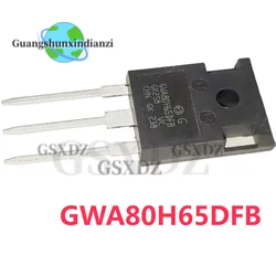 はんだ付け機用igbtチューブ、gwa80h65dfb、80a、650vから-247、国内使用、フィールド効果チューブ、直接ショット、オリジナル、10個