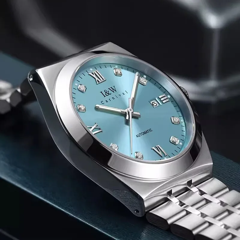 Reloj CARNIVAL Mens Dress Mechanical Watches Brand Luxury MIYOTA Automatic Movement Wristwatches for Men Waterproof Montre Homme
