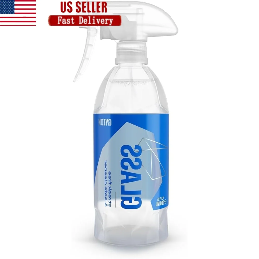 

500 мл очиститель для стекол без полос, автоматический, простой в использовании, безопасный, все поверхности, тонированные окна, домашний офис, чистка автомобиля