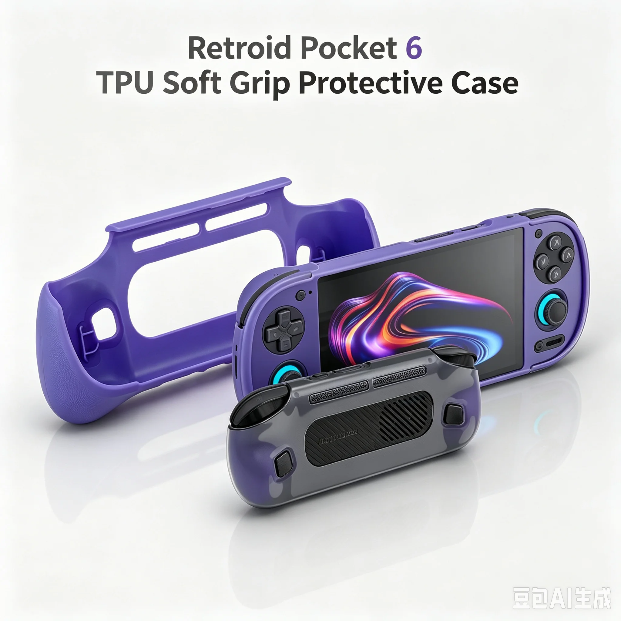 Stoßfeste Schutzhülle und rutschfeste TPU-Soft-Grip-Schutzhülle für die Handheld-Spielkonsole Retroid Pocket 6