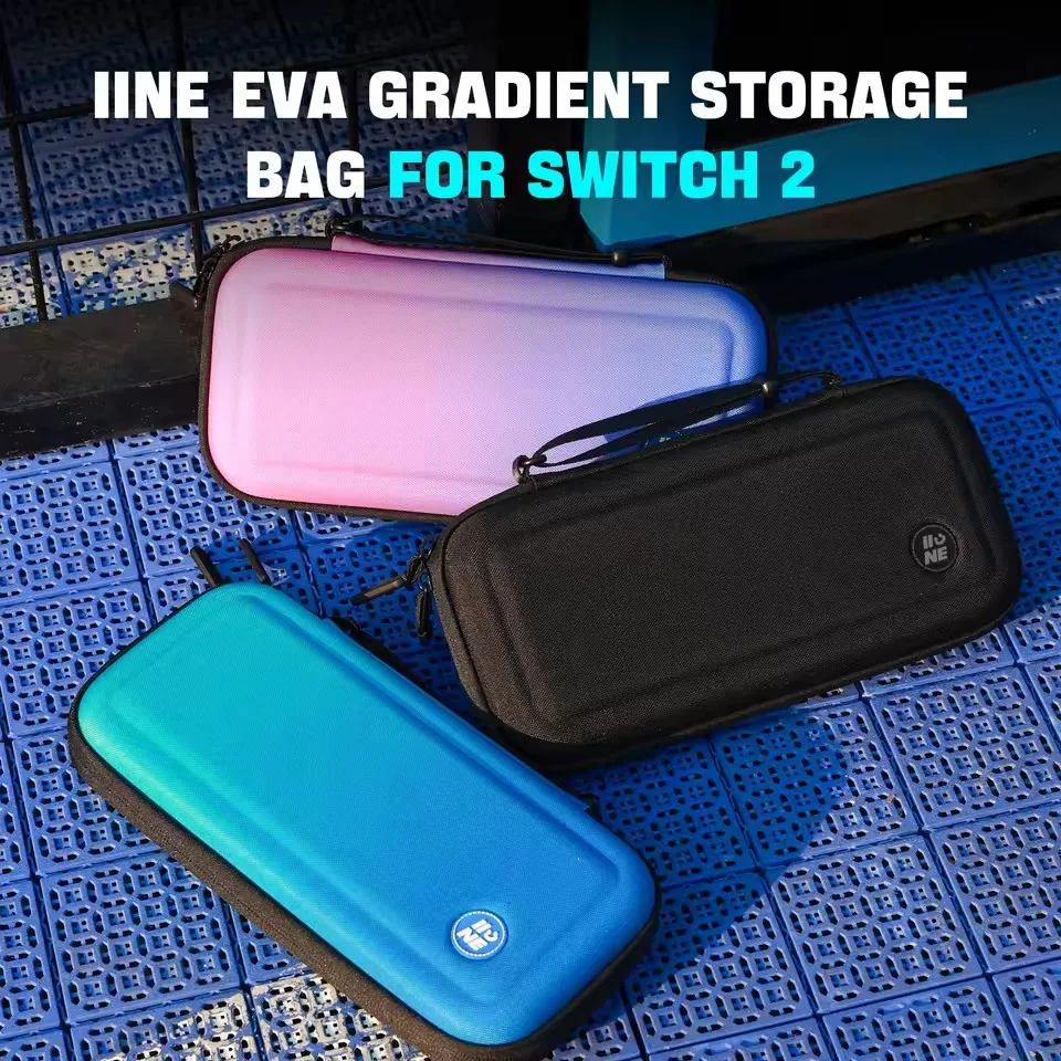 

IINE Gradient Storage Bag for Switch 2 - Real Machine Mold Fit, High-Quality Materials, Easy to Carry