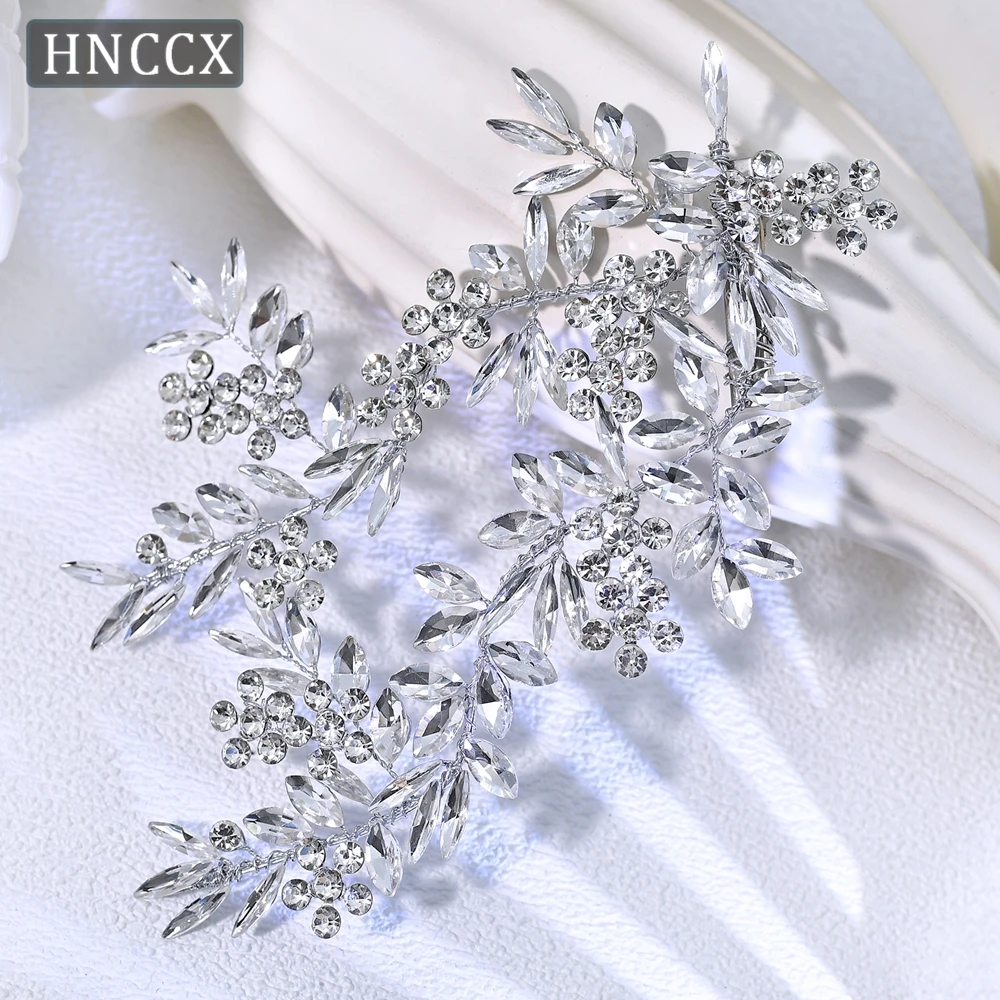 

YouLaPan Exquisite Bridal Full Rhinestone Hair Clips Luxury Wedding Hair Accessories Elegant Women Party Prom Headpiece HP271