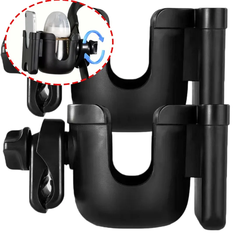 

2-в-1 подстаканник, держатель для телефона, держатели для велосипедных чашек, держатель для инвалидной коляски, подставка для телефона с чашкой, регулируемый зажим, противоскользящие аксессуары