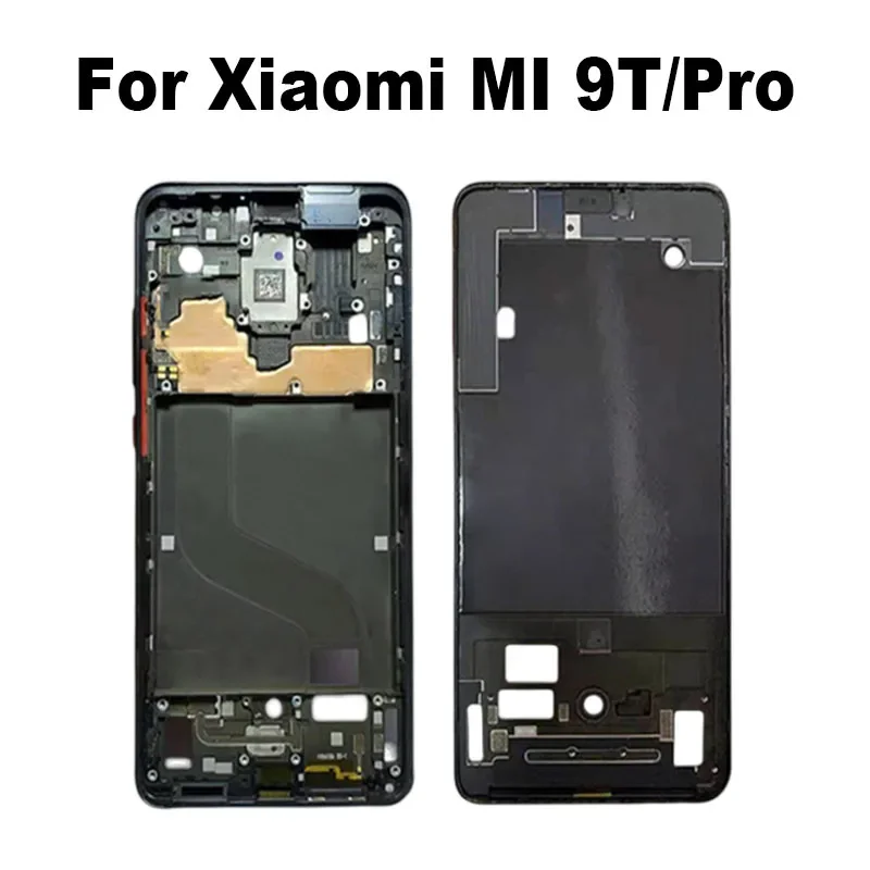 

New 6.39" Middle Frame For Xiaomi MI9T MI 9T Pro Front Bezel Faceplate Housing Case With Power Volume Buttons