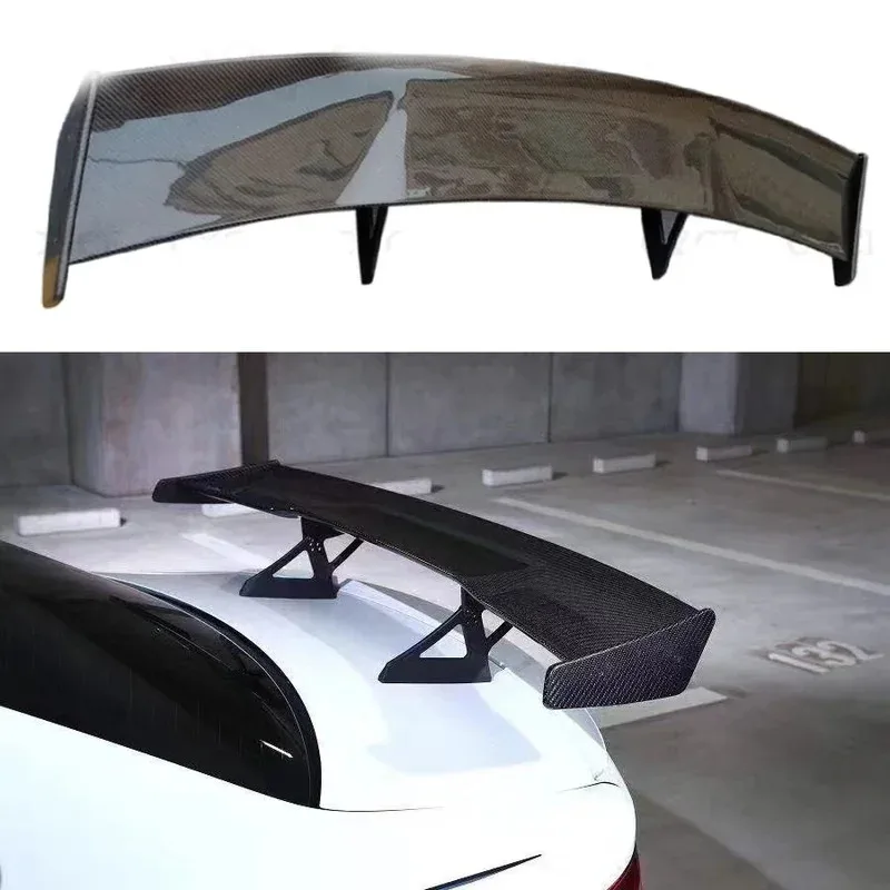 

For BMW M3 F80 G80 M4 F82 G82 Carbon Fiber Tail fins Rear Trunk Spoiler Guide Wing Rear Wing Car Trunk Diverter 3D Style