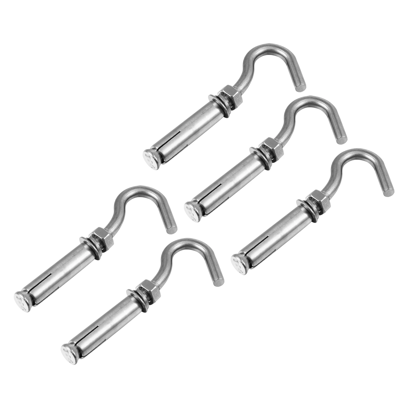 5 قطعة السنانير الفولاذ المقاوم للصدأ صلابة عالية مكافحة الصدأ كأس هوك البراغي مرساة قدم العين سهلة التركيب تطبيق واسع الميكانيكية