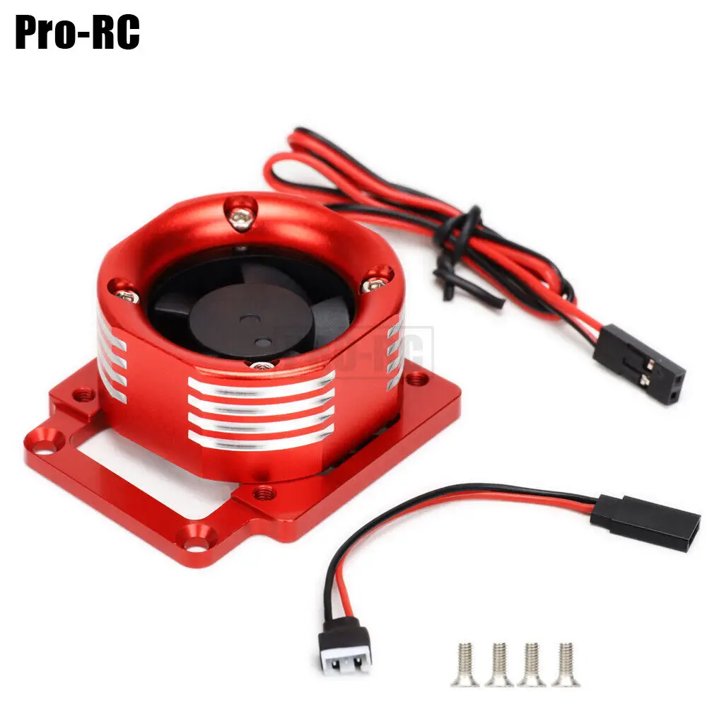 Kit Kipas Pendingin 3476 Aloi Aluminium untuk Motor 3483 untuk Truk Rc Off-Load TRAXXAS 1/8 SLEDGE 4WD 95076-4