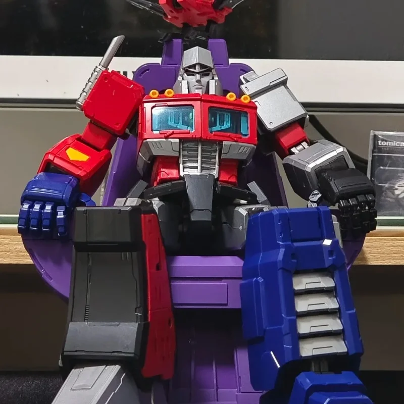 Genuino Blokees Trasformazione Leggendaria Edizione Optimus Prime Megatron Building Blocks 18 cm Action Figure G1 Anime Giocattoli Regali