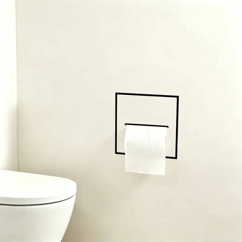 304 Stainless Steel Recessed Toilet Paper Holder Invisible Wall Mounted Tissue Box for Bathroom Tile Hidden Storage Solution