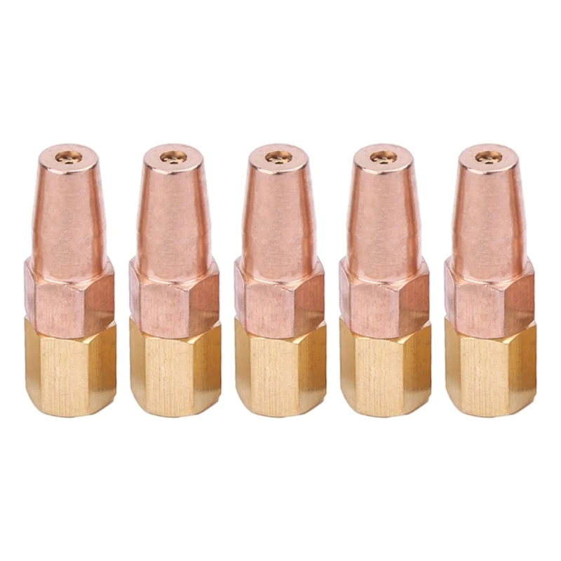 

5Pcs Propane Gas Welding Nozzle H01-6 OxygenGas Contact Tips Holder for Priming Applications Thermal Metal Expansion Drop Ship