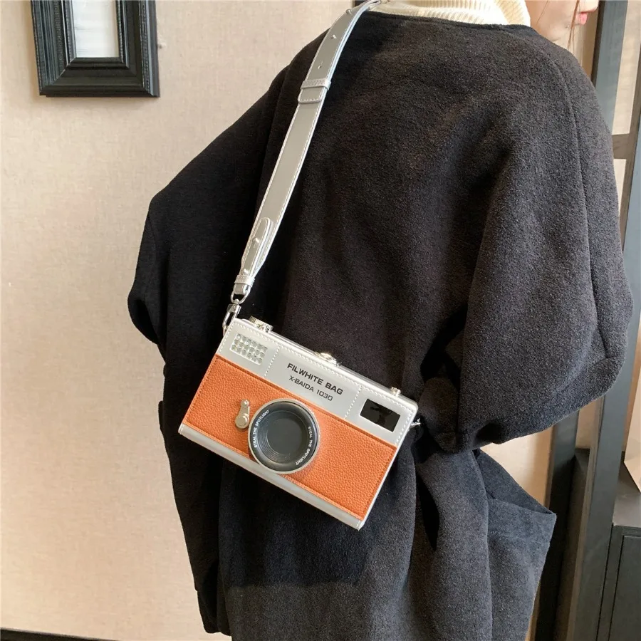 

Модная ниша Tide Ins, креативная зарубежная ретро коробка для камеры, сумка через плечо, женская сумка на плечо для пикантной девушки, маленькие квадратные сумки