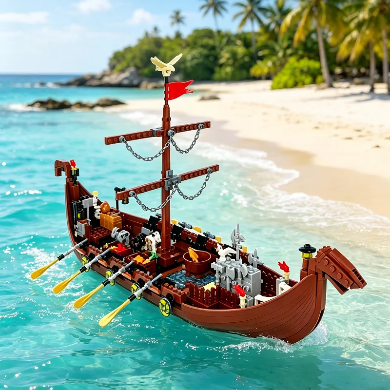 figura-de-acao-miniatura-de-navio-viking-com-cabeca-de-dragao-blocos-de-montar-de-navio-pirata-medieval-acessorios-para-cena-de-aventura-maritima