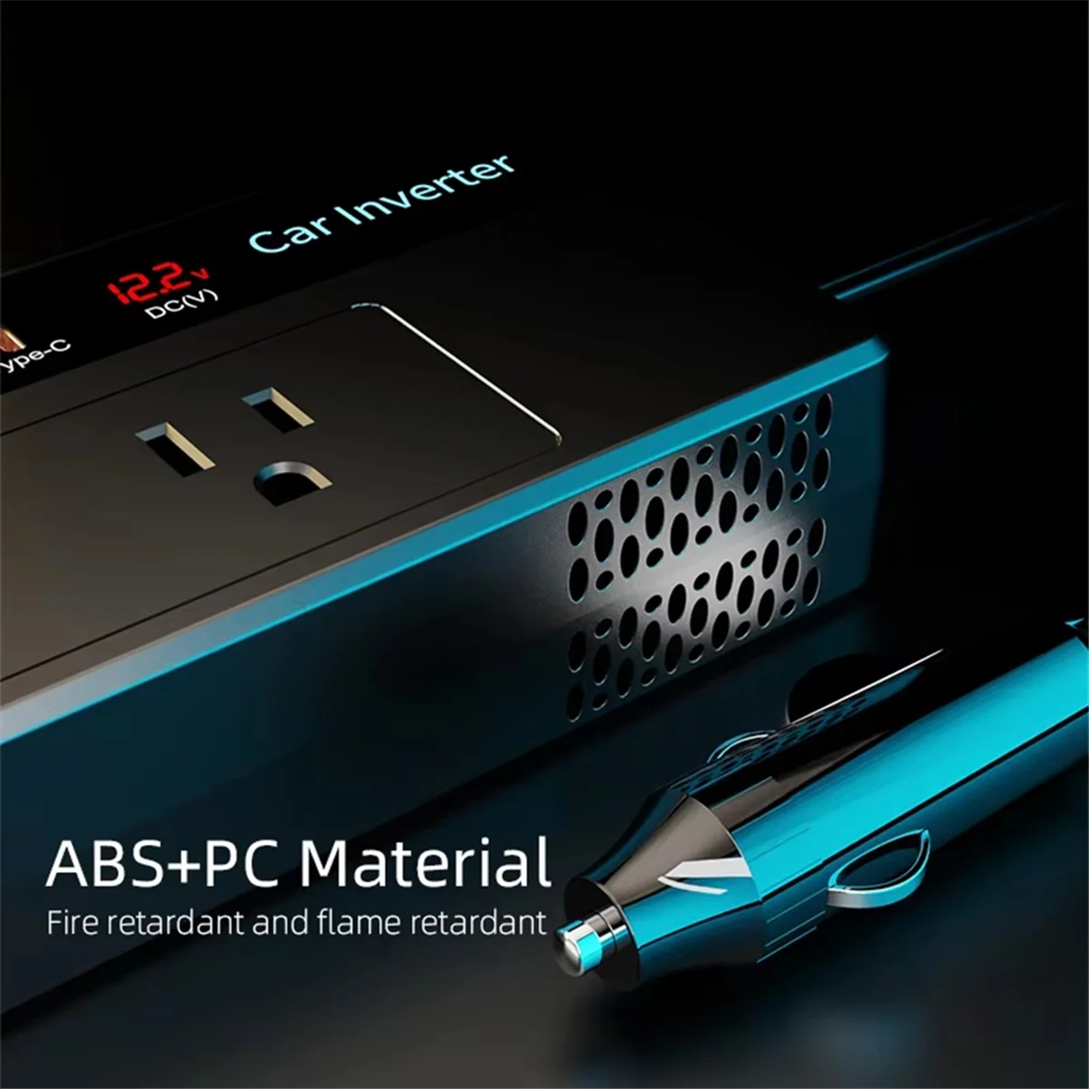 ABNJ 200W Car Inverter DC 12V  - Usb C Power Adapter recension och pris