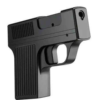 Kreativní pistolový zapalovač, krabička na cigarety 10 ks, tryskový butanový plynový hořák, zapalovač, svařovací pistole, větruodolný zapalovač cigaret, neobvyklý dárek pro muže 8 nejlepší prodej zapalovač o velikosti paralyzéru - №1