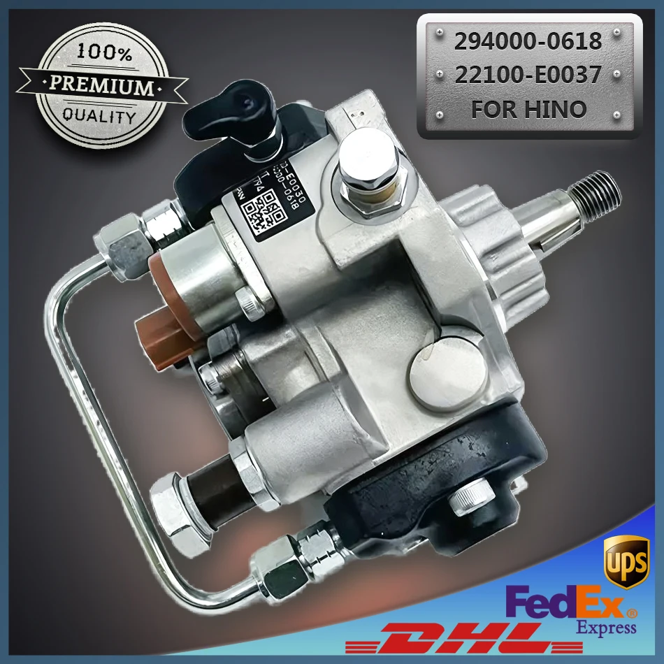 

Fuel Injection Pump 294000-0618 22100-E0036 Common Rail Pump for Hino Engine J05E Kobelco Excavator SK200-8 SK260-8