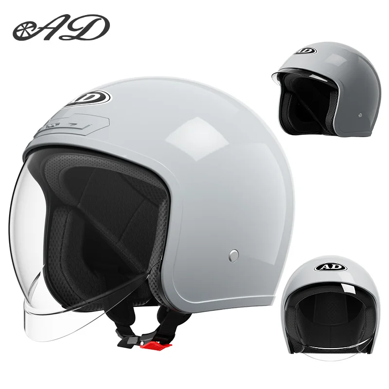 

AD motorcycle helmet, men's and women's universal helmet, four season universal half helmet, winter safety helmet