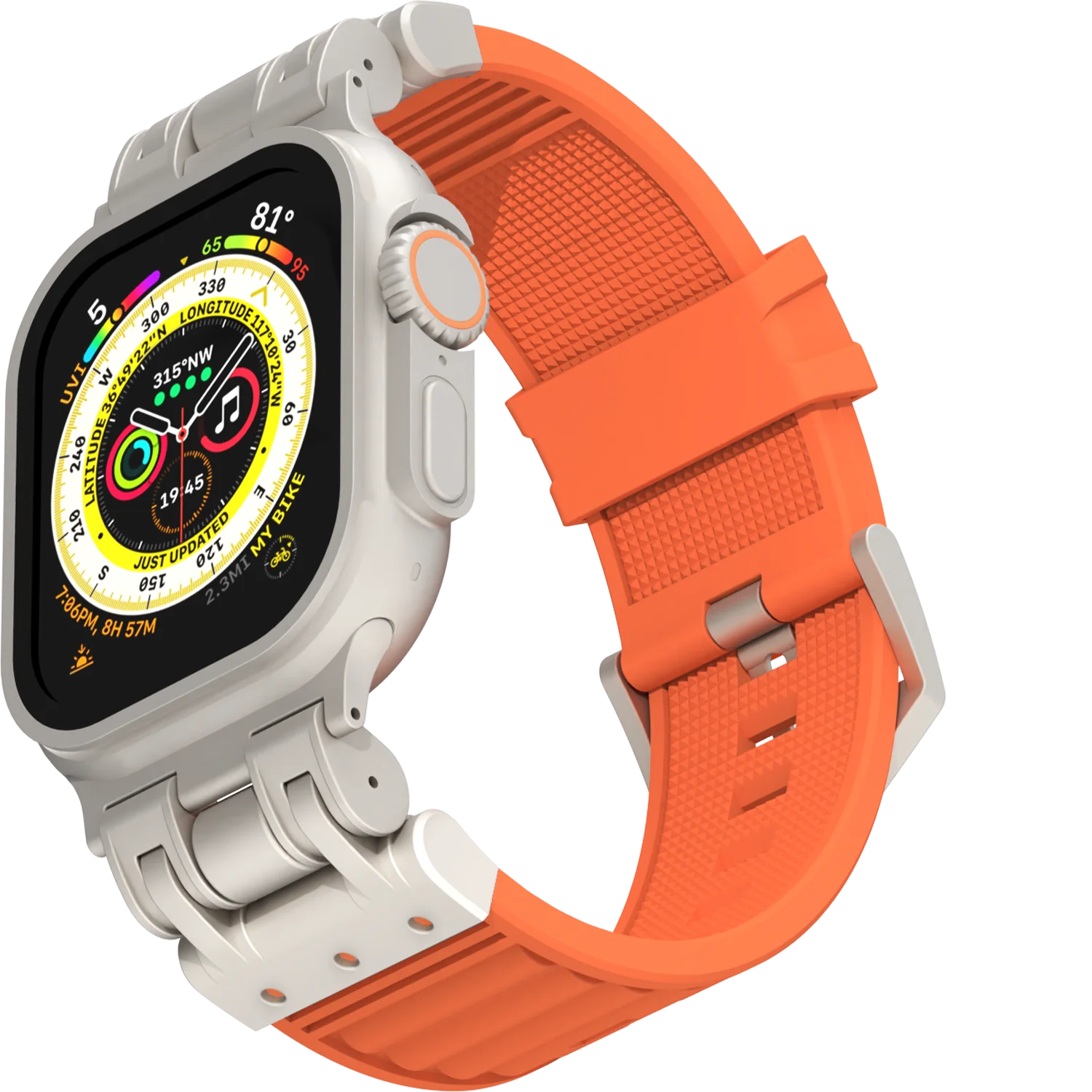 2pcs  Anti Sweat Sport Band for Apple Watch, Waterproof Breathable Silicone Compatible Apple Watch Band 42mm 44mm 45mm 4