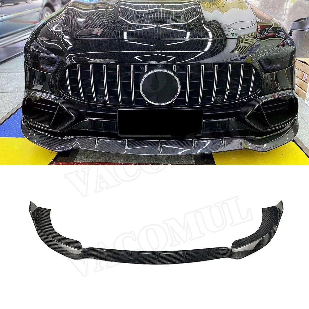 

VACOMUL Dry Carbon Fiber Front Lip Spoiler For Mercedes Benz AMG GT43 GT50 GT53 2019-2023 FRP B Style Bumper Chin Protector