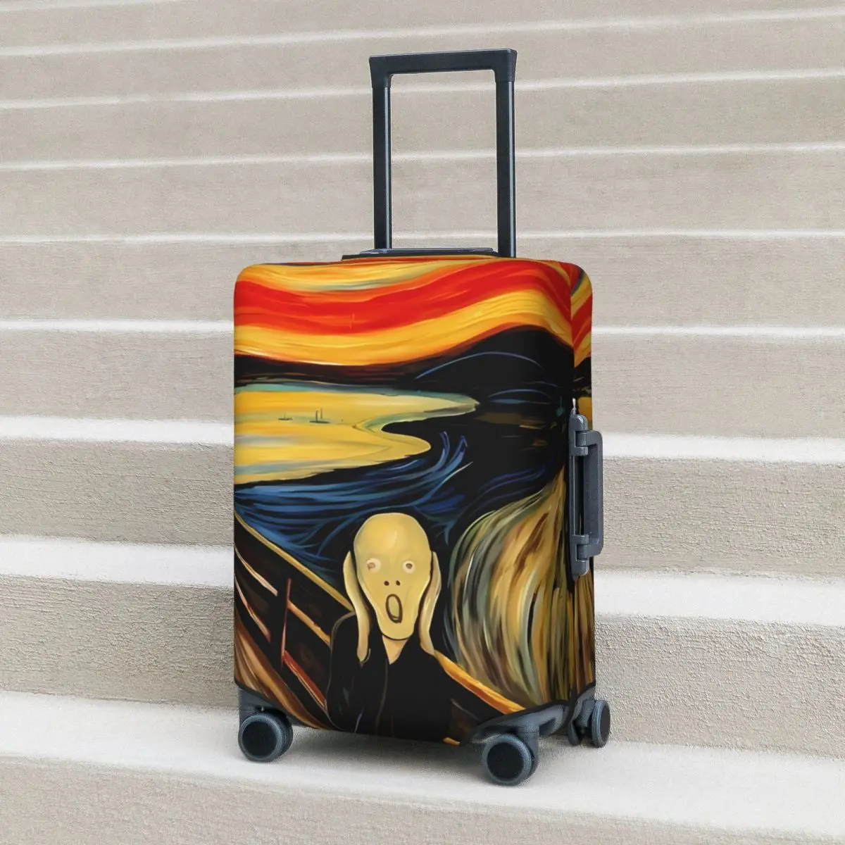 

Van Gogh Art Suitcase Cover Oil Painting Flight Business Strectch Luggage Accesories Protection