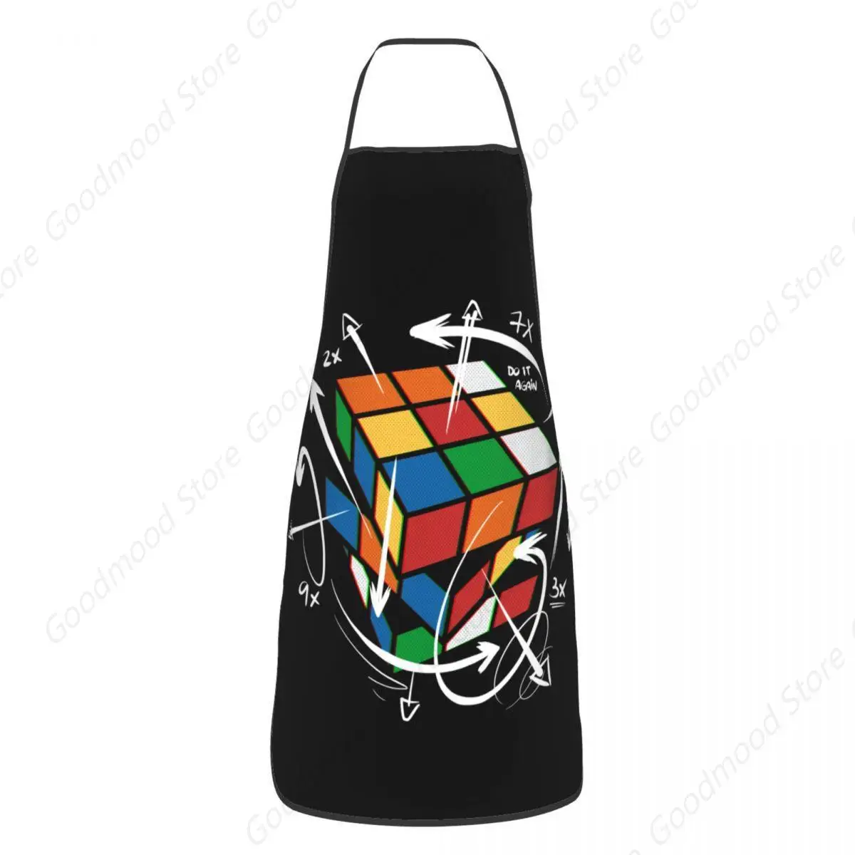 Custom Bib Rubix Rubiks Cube Math Formula Apron Men Women Unisex Chef Cooking Kitchen Geek Magic Gift Tablier Cuisine Baking