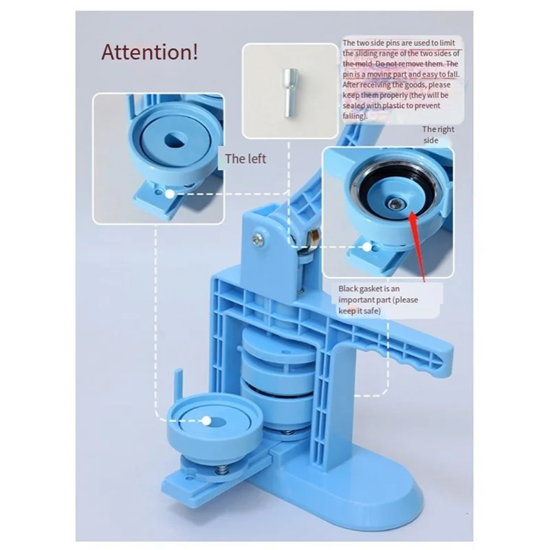 

A21R-New Bajituo Pressing Mold 58Mm Blank Button Badge For Button Making Machine, Badge Button Press Refill, Film And Base