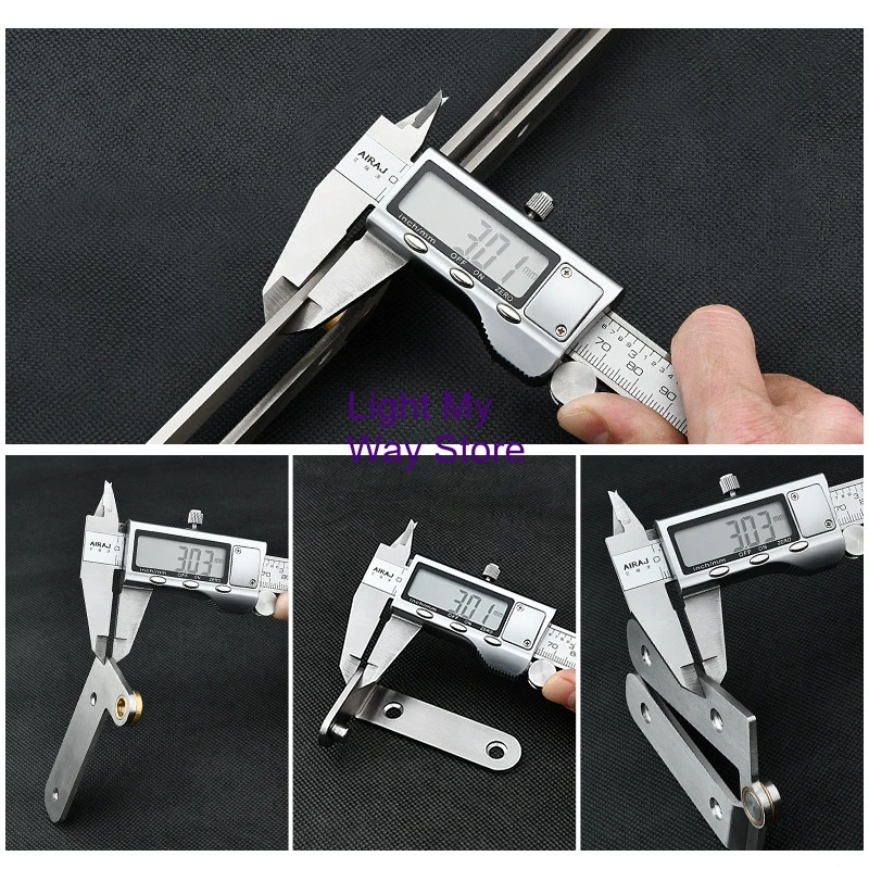 304 stainless steel folding door accessories sliding invisible door hinges 180 degrees bifold door hardware connectors