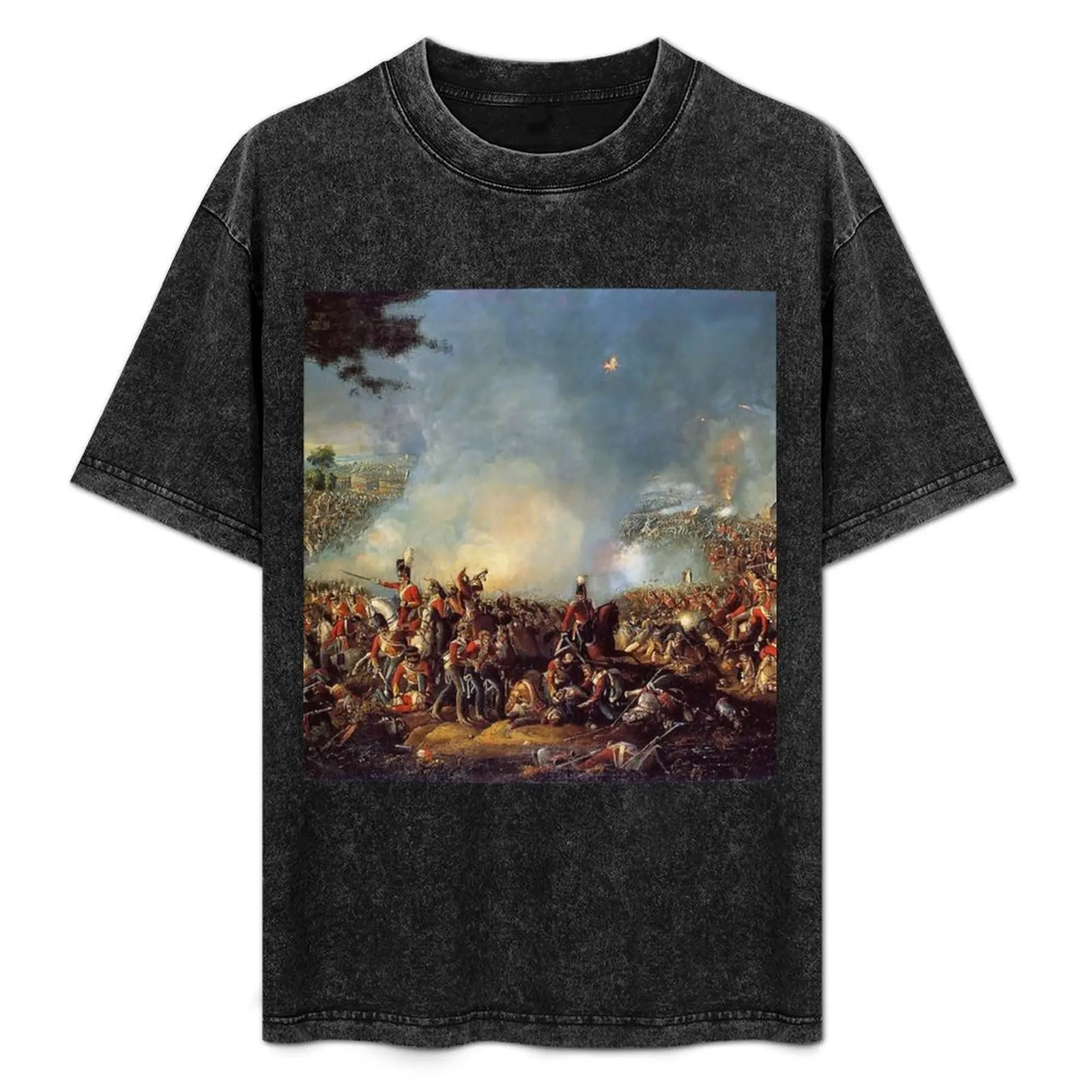 

Battle of Waterloo 1815 T-Shirt Casual Loose Fit Summer Tee Shirt