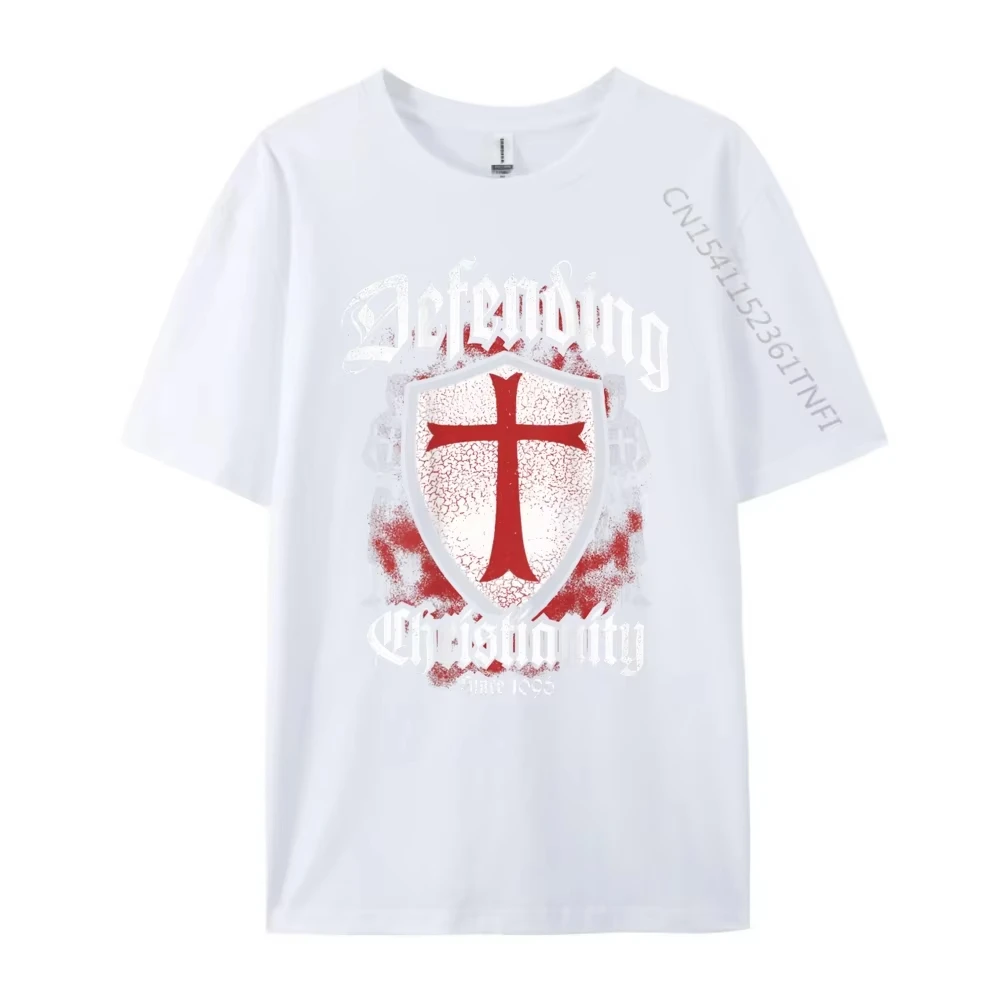 الرجال ملابس الرجال تي شيرت للجنسين الصليبية فرسان تمبلار المحارب الله الركوع للصليب الهيب هوب الشارع الشهير مضحك الموضة #2