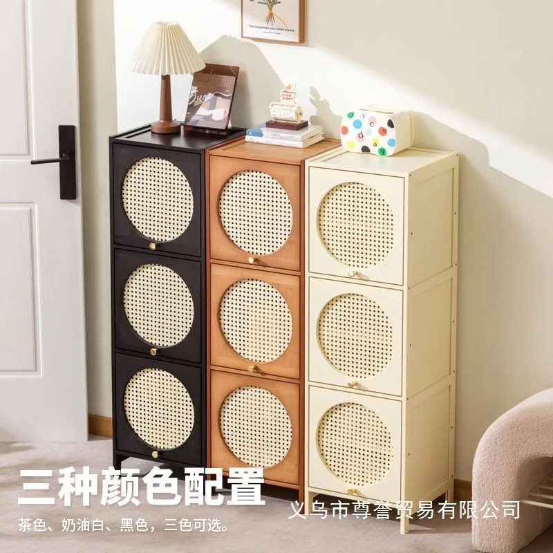 nanzhu-round-door-seam-shoe-cabinet-entry-shoe-cabinet-with-door-dust-cabinet-corridor-mini-rental-house-entrance