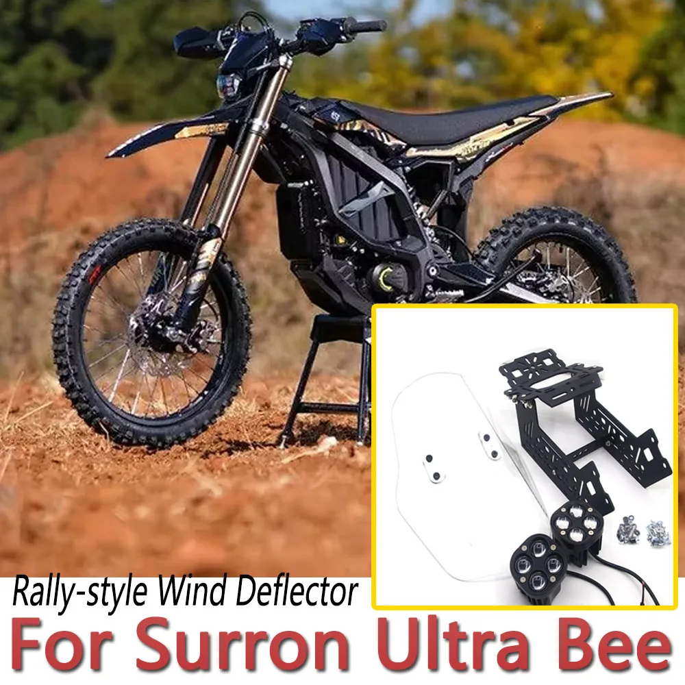 

For Surron Ultra Bee Universal Motorcycle Windscreen Wind Deflector Accessories Rally Bracket Windshield