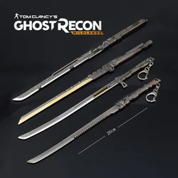 Cyber Punk Ghostrunner Weapon Katana Game Peripheral 26cm Metal Samurai Sword Uncut Blade Melee Weapon Model Crafts Gifts Toys
